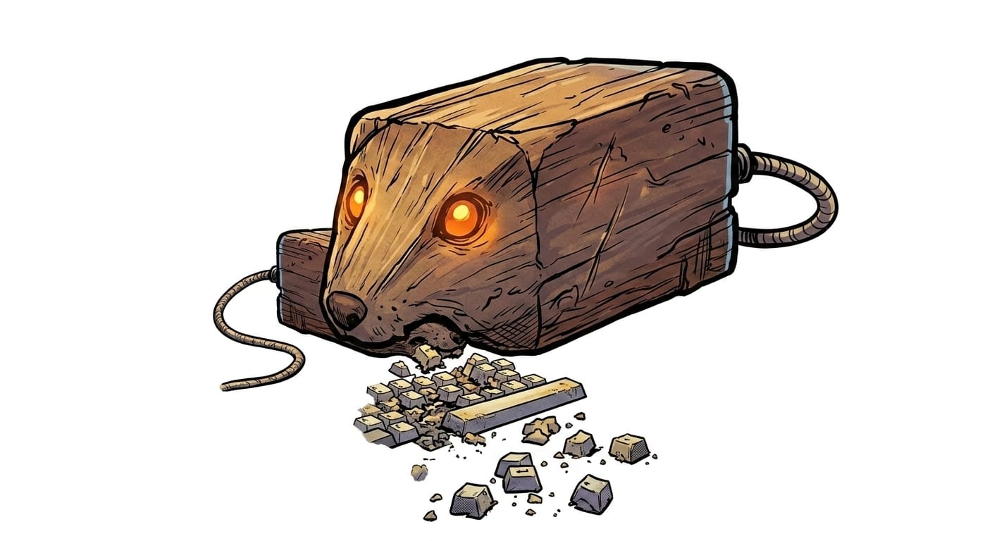 Illustration pour La Vengeance de la Souris : Comment une boîte en bois a mangé le clavier